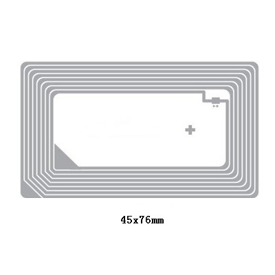 Quality 85.5*54mm HF RFID Inlay PET material with RFID Classic ® ICODE SLI chip for sale