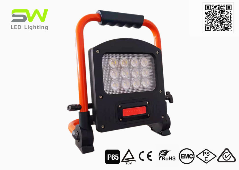 Quality 60W 5000 Lumens Portable Outdoor LED Flood Lights With Red Warning Function for sale