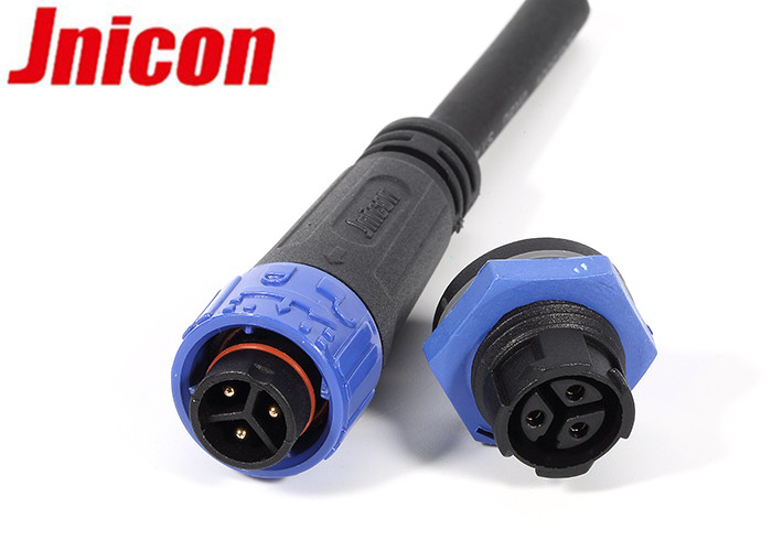 China Waterproof 3 Pin Male Female Connector IP67 / IP68 For LED Outdoor Lighting on sale