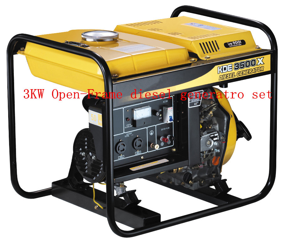 Quality 220 / 230V Air Cooled Open Frame Diesel Generators Low Oil Alarm System for sale