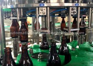 Quality Small Split Glass Bottle Soda Filling Machine , Beer Cola 330ml Glass Bottle Filler for sale