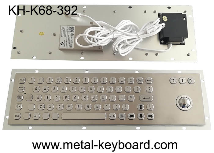 Quality Metal Panel Mount Industrial Computer Keyboard Laser Trackball Mouse Type for sale