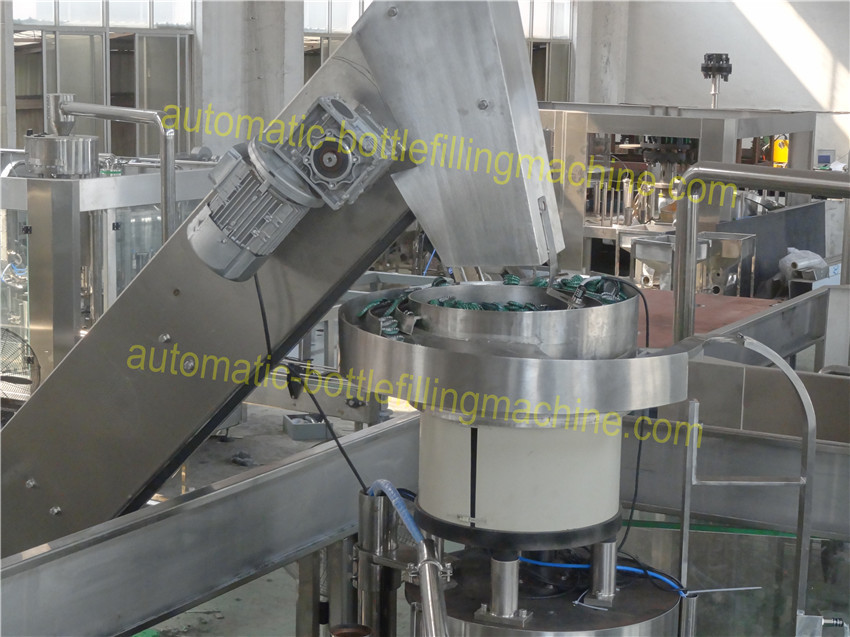 Quality SUS304 Glass Bottling Equipment Lubricated Regularly 3 In 1 Rising Filling Seaming for sale