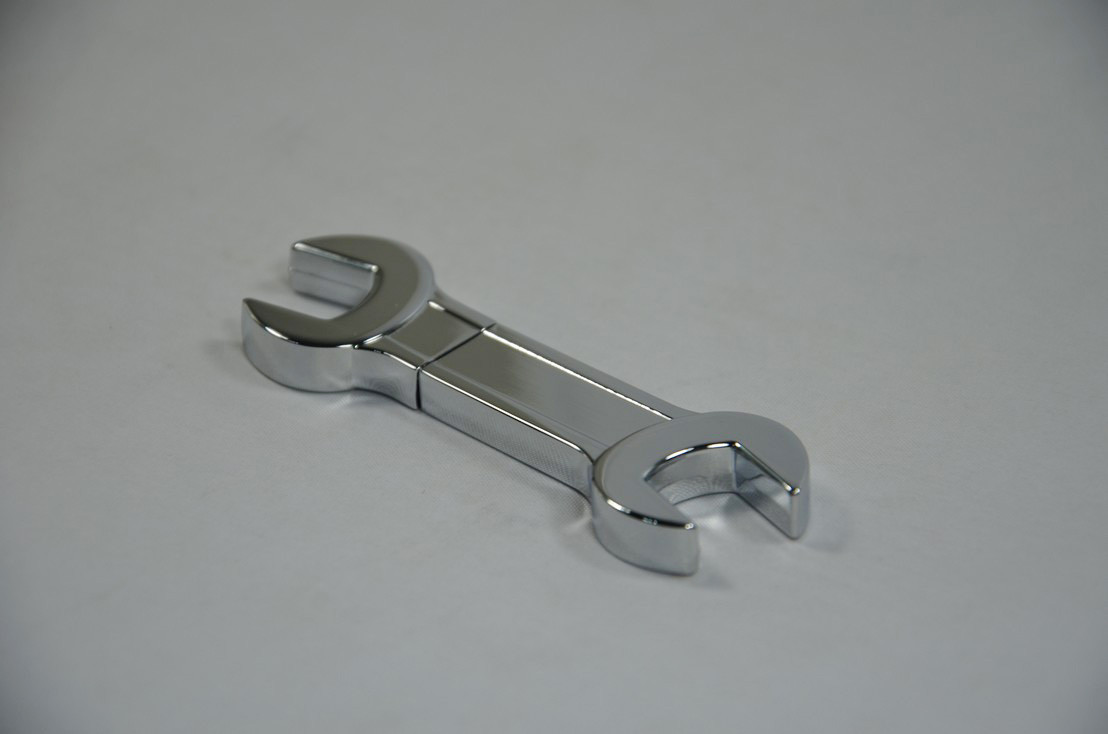 China metal spanner wrench usb stick with engraving logo on sale