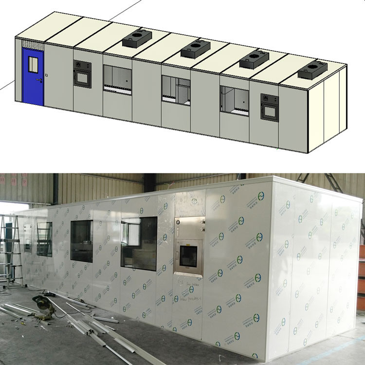 Portable Modular filiter H14 ISO Clean Rooms Turnkey Project