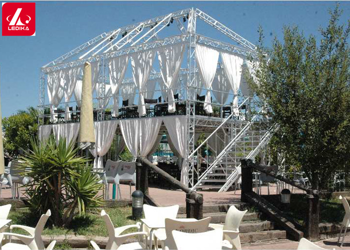 Buy Silver Color 300mm Aluminum Triangle Truss For DJ Club at wholesale prices