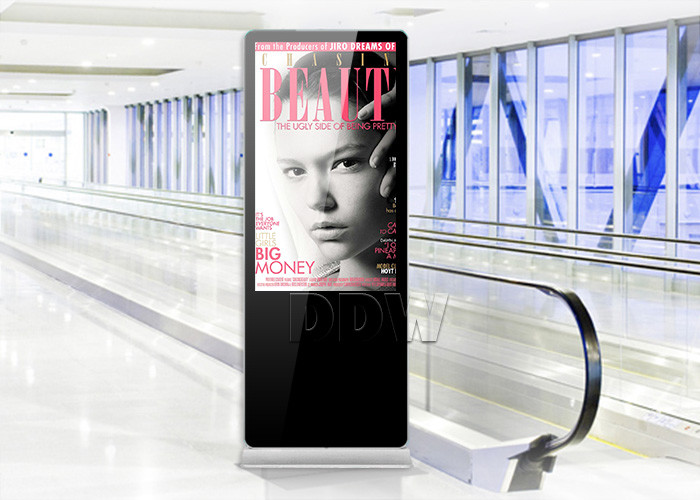 Quality 46” Totem Interactive Lcd Digital Signage Support Wifi / 3G / LAN Network Display DDW-AD4601SN for sale