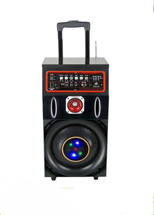 Quality 60 Watt Bluetooth Portable Active PA Speaker With Led Light And Aux Input for sale