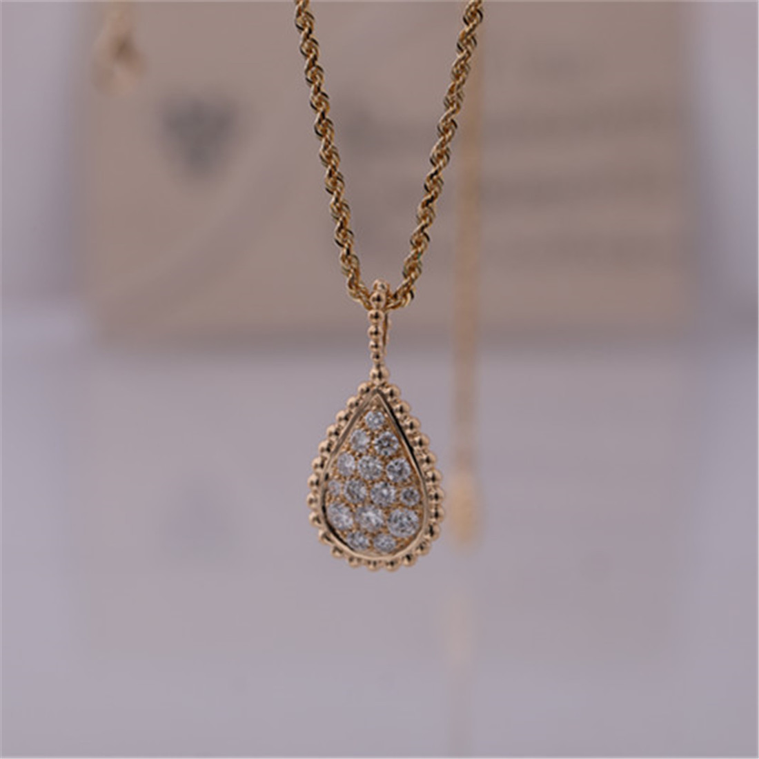 Quality China Gold Jewelry Factory Serpent Boheme Pendant M Motif Medium Necklace Ref JPN00554 for sale