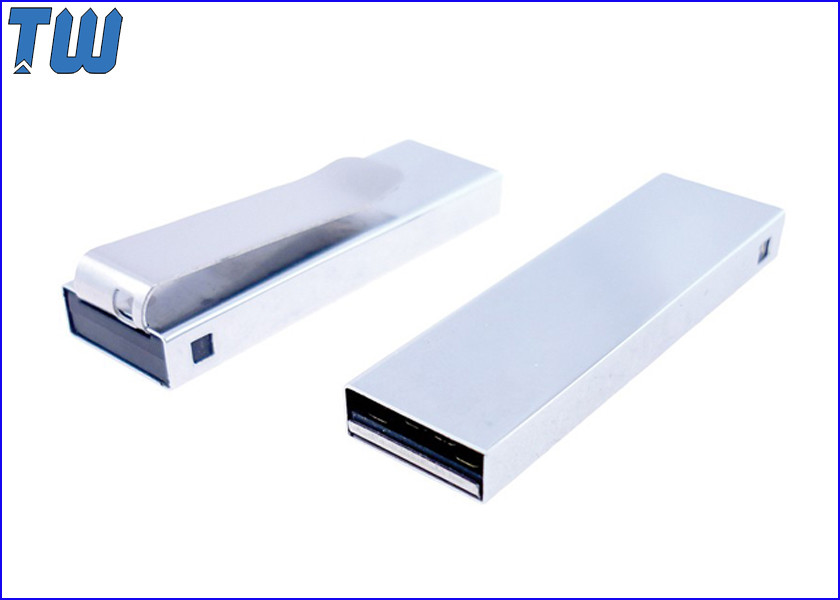 Buy Solid Stainless Metal Tie Clip Usb Pen Drive 64GB for Business Man Easy to Carry at wholesale prices