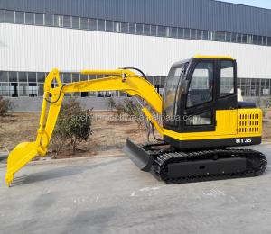 Quality HT35 Farm Digging Equipment Mini Hydraulic Crawler Excavator With Cabin And CE Certificate For Sale for sale