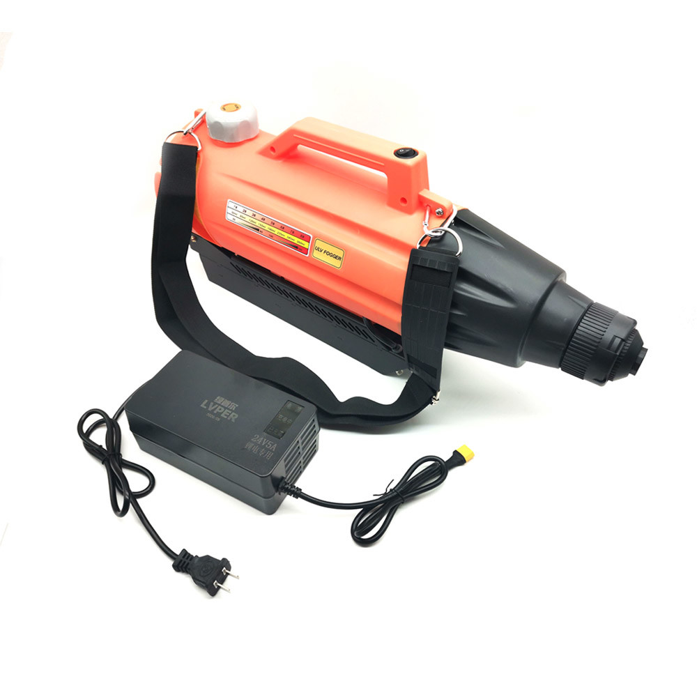 Quality Orange color Mini Electric Indoor Ulv Sanitize Sprayer Fogger Machine Wirh Battery 3l Tank for garden for sale
