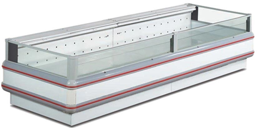 Buy Supermarket Double Island Freezer 1500W 90mm Thick With Glass Covers at wholesale prices
