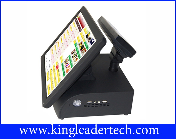 Quality All In One Red POS / Cash Register Touch Terminal For Dining And Pizzeria for sale