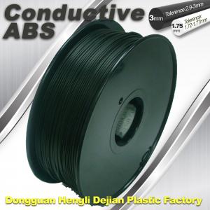Quality ABS Conductive 3D Printer Filament 1.75mm / 3.0 mm for sale