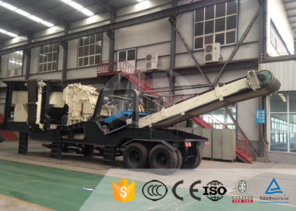 Quality Customized Mobile Stone Crusher Plant With Steel Diesel , Mobile Jaw Crusher for sale