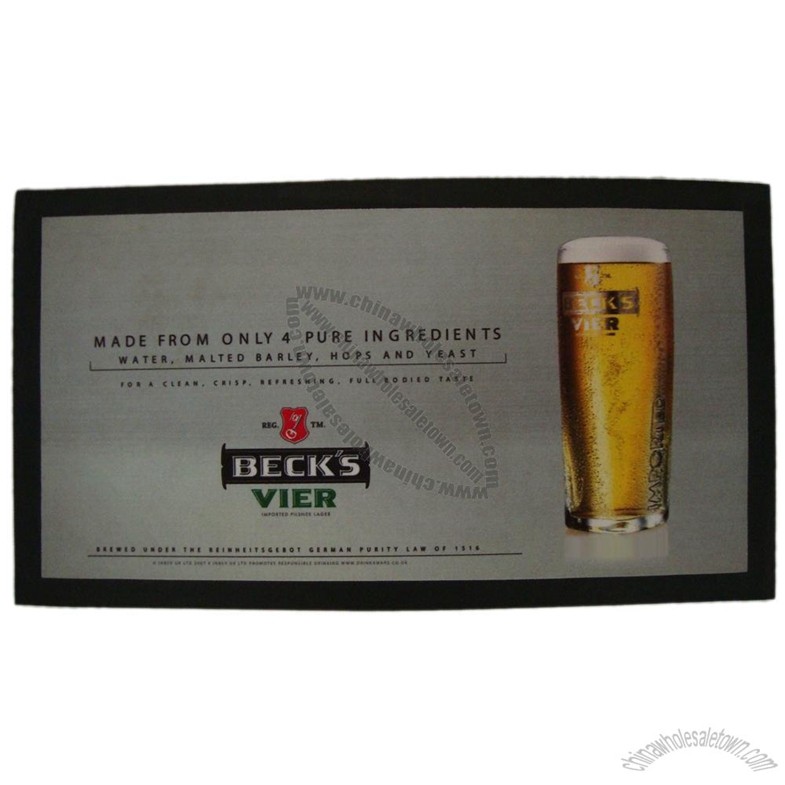 Quality National Nitrile Rubber Bar Mat Rectangular With Sublimation Printing for sale