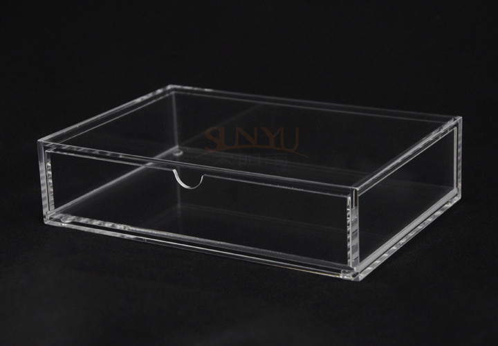 Quality 3mm Thickness Unique Store Fixtures Custom Clear Box With Drawer for sale