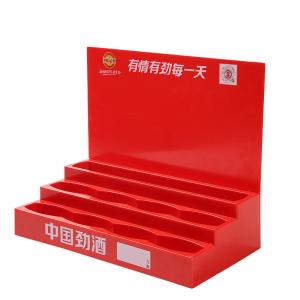 Quality Economical Acrylic Tabletop Drinks Display Stand Case 340*280*100MM for sale