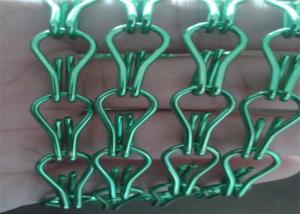 Quality 1.6mm Wire Diameter Fly Screen Chain Curtain Black / Green Color for sale