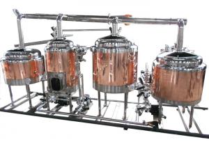 Quality Mini Home Brew Equipment Flat Bottom , Stainless Steel Brewing System for sale