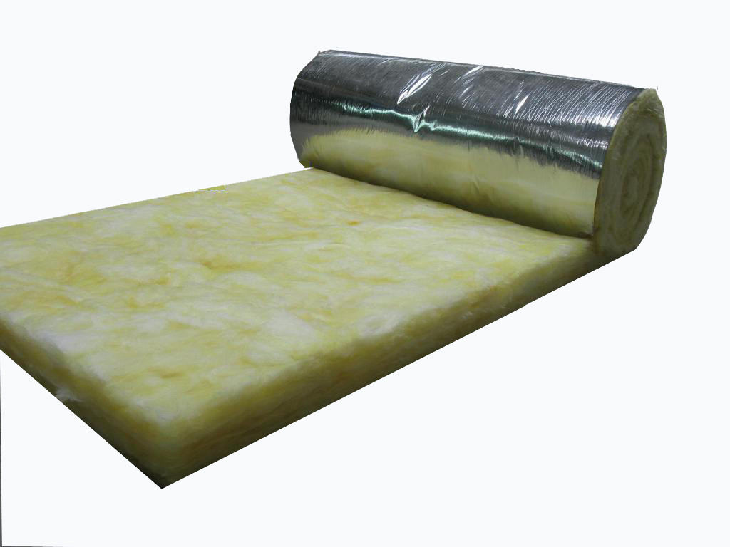 FSK Glass Wool Felt For Duct Wrap , Fiberglass Blanket Insulation