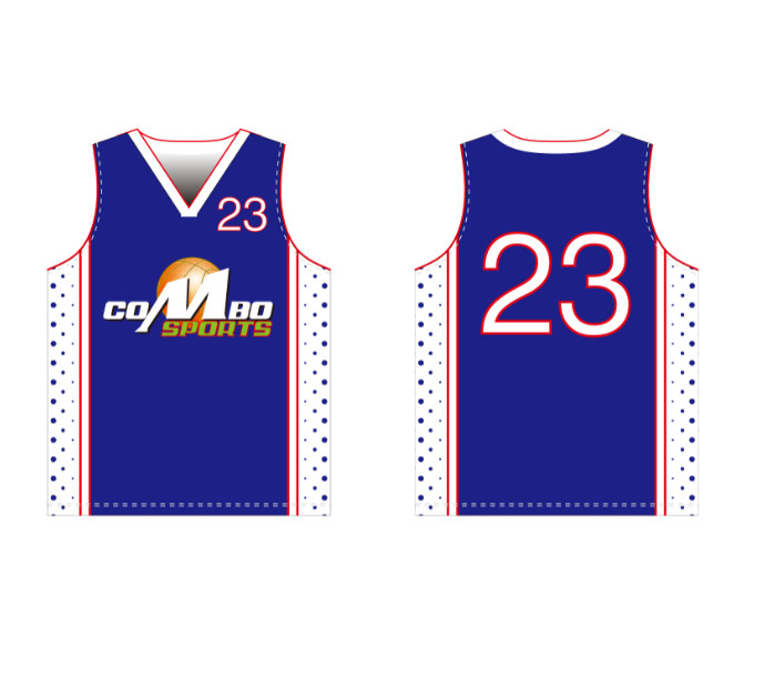 Quality Polyester Sublimated Basketball Jersey , ODM Recycled Tee Shirts for sale