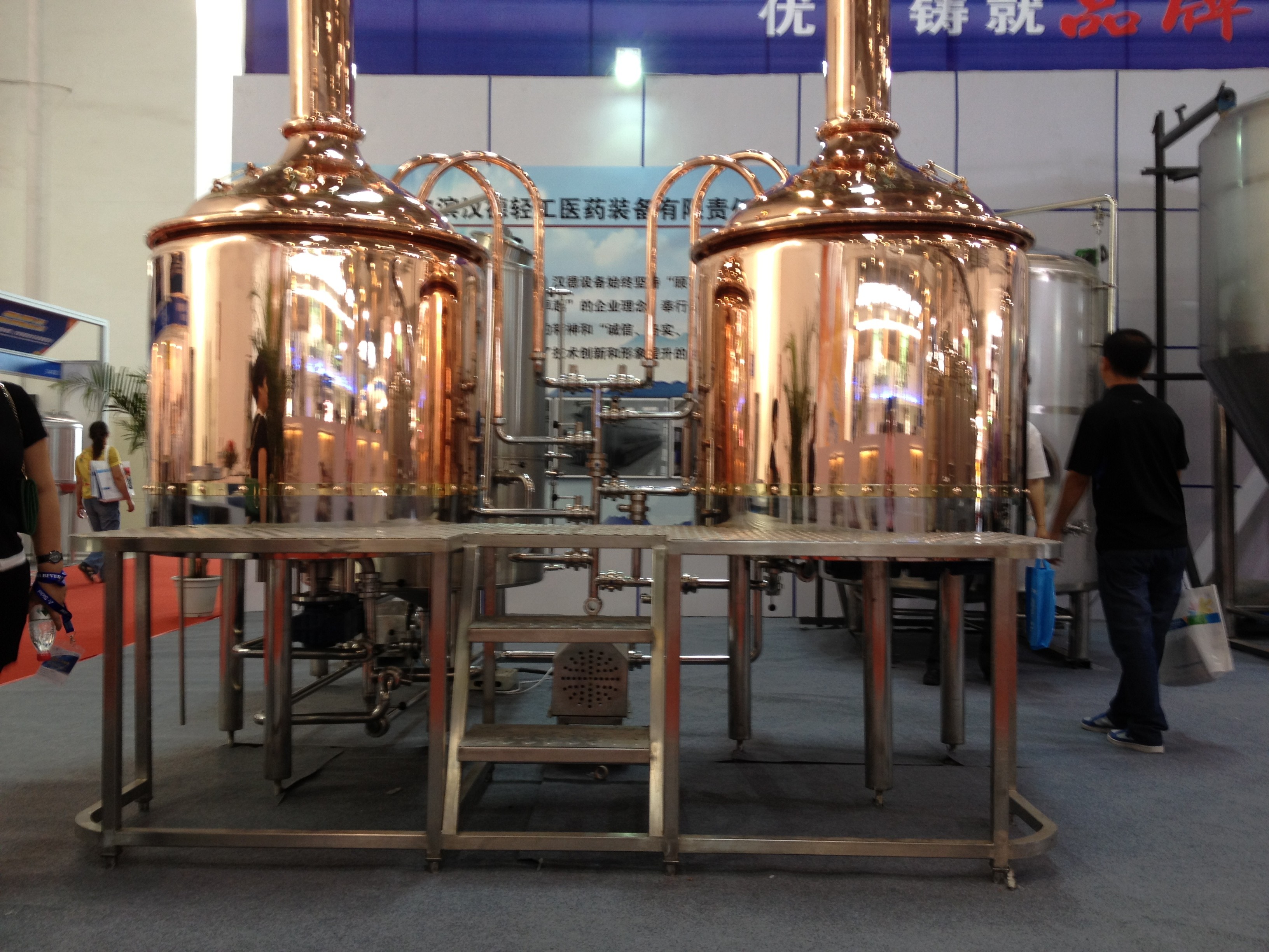 Quality 500L copper commercial beer brewery equipment for hotel equipment for sale