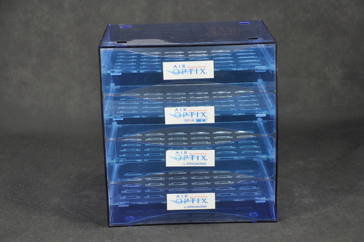 Blue Jewellery Display Drawer Acrylic Storage Trays Bracelet Rack Transparent