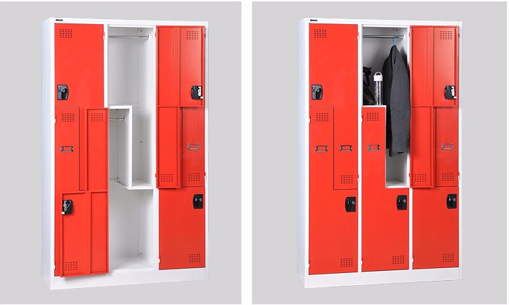 Buy 1850 Height Z Shape Steel Dress Cupboard Small Metal Locker at wholesale prices