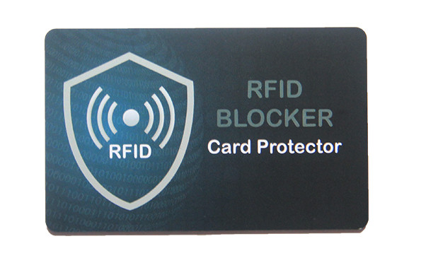 Quality CMYK 0.86mm RFID Blocking Card For Credit Bank Card for sale