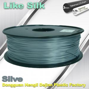 Quality Imitation Silk Filament,Polymer Composites 3D Printer Filament  1.75 / 3.0 mm  Silver Color for sale