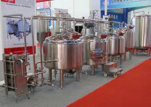 Quality Micro Automatic Commercial Beer Brewing Equipment Mirror Polish Inner Surface for sale