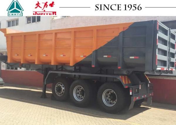 Buy 3 Axle Heavy Duty Tipper Trailer 40 Tons Payload For Kenya Construction Transport at wholesale prices