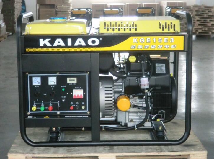 Buy cheap KGE15E3 16kva Gasoline Power Generator Three Phase With Digital Control Panel from wholesalers