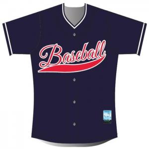 Quality Tear Proof Button Up Baseball Jersey , Stretchable Custom Sports Jerseys for sale