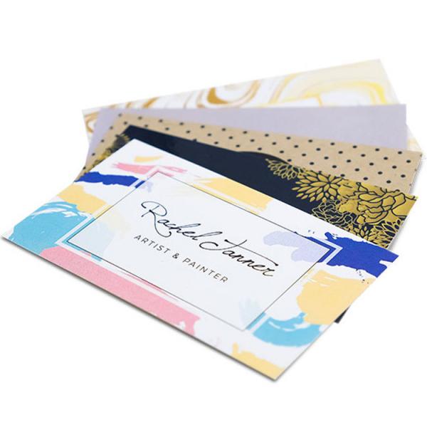 Buy Personality Printed Paper Business Cards Embossed Gold Foil Luxury Business Cards Printing at wholesale prices
