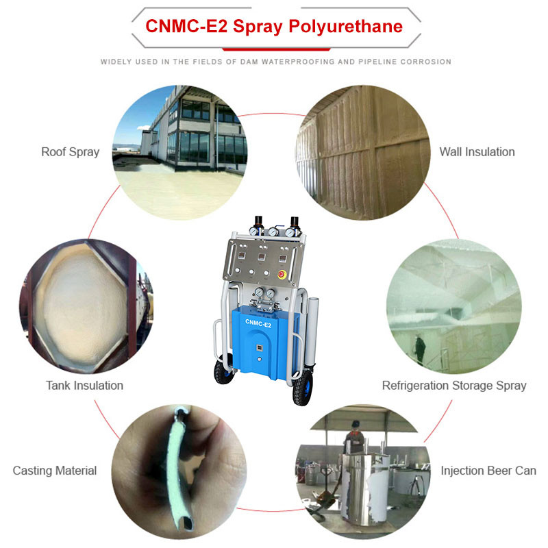 Quality PU polyurethane foam spray insulation machine with spay gun High pressure spray foam machine for sale