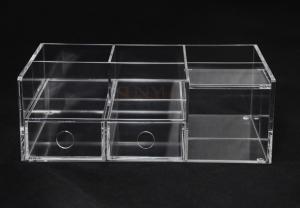 Quality Clear Commercial Store Fixtures 6 Compartments For Mix Makeup Store​ for sale