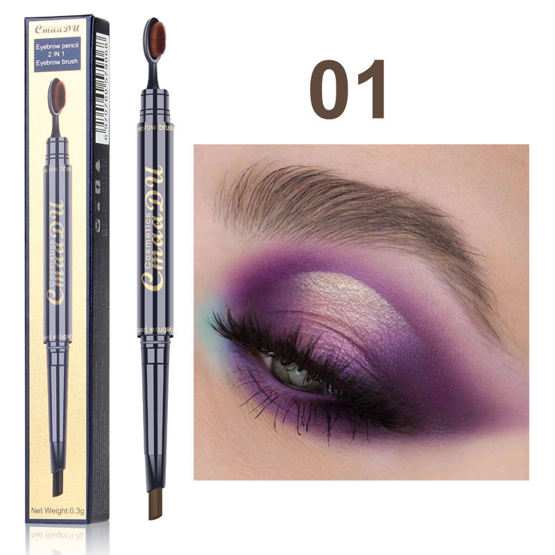 Buy HOT Selling Double Head Eyebrow Pen with Brush Toothbrush Head cil Pencil Multifunctional Waterproof Eyebrow Pen at wholesale prices