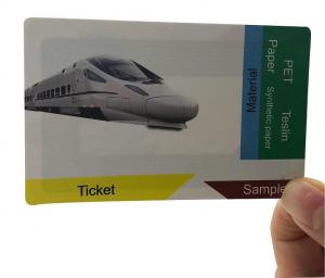 Quality HF RFID Paper Tickets 13.5-14.5Mhz 1-10cm Read Distance With Ultualight EV1 Chip for sale