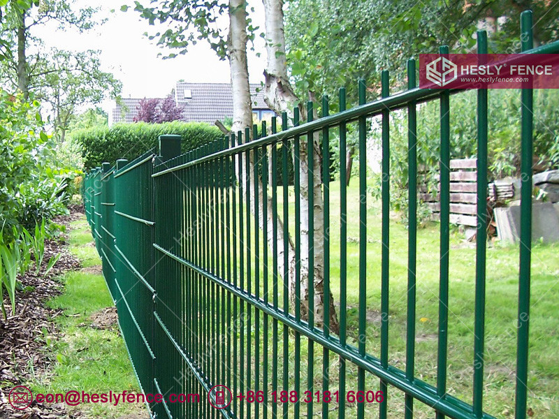 656 Double Wire Mesh Fencing | 6.0mm×2 horizontal wire | 5.0mm vertical steel wire | 50X200mm hole | high 1.5m Hesly