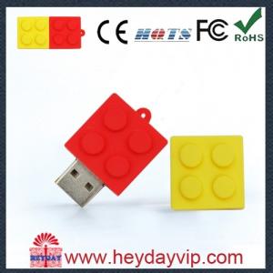 China PVC USB drive orange USB flash pen drive on sale