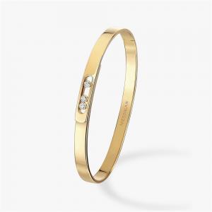 Quality 18K Yellow Gold Messika Move Noa Diamond Bangle Bracelet for Women for sale