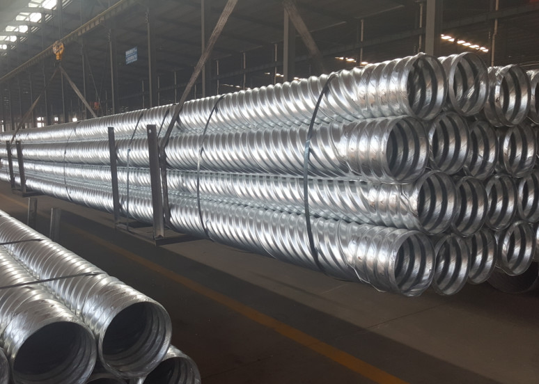 Quality Helical corrugated steel pipe for sale