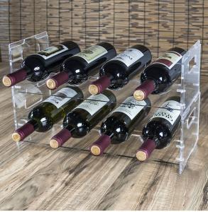 Quality LANGYI Custom Countertop Acrylic Wine Display Stand For Supermaket for sale