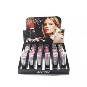 Quality Retail Cardboard POP Lipstick Eyelash Makeup Display Rack Recyclable for sale
