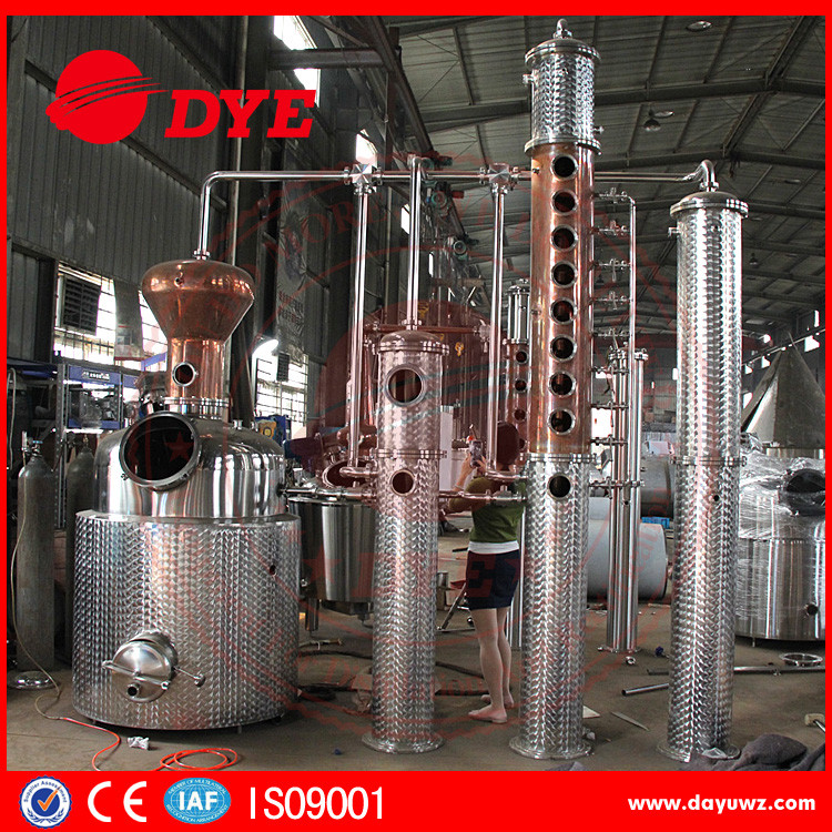 Quality 3mm Thickness Alcohol Distiller Tower Adjustable Dephlegmator Temperature for sale