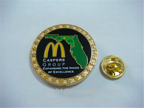 gold promotional lapel pins