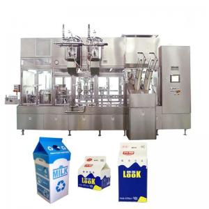 Quality Dairy Plant Automatic Milk Filling Machine 500ml UHT With PE Bottles for sale